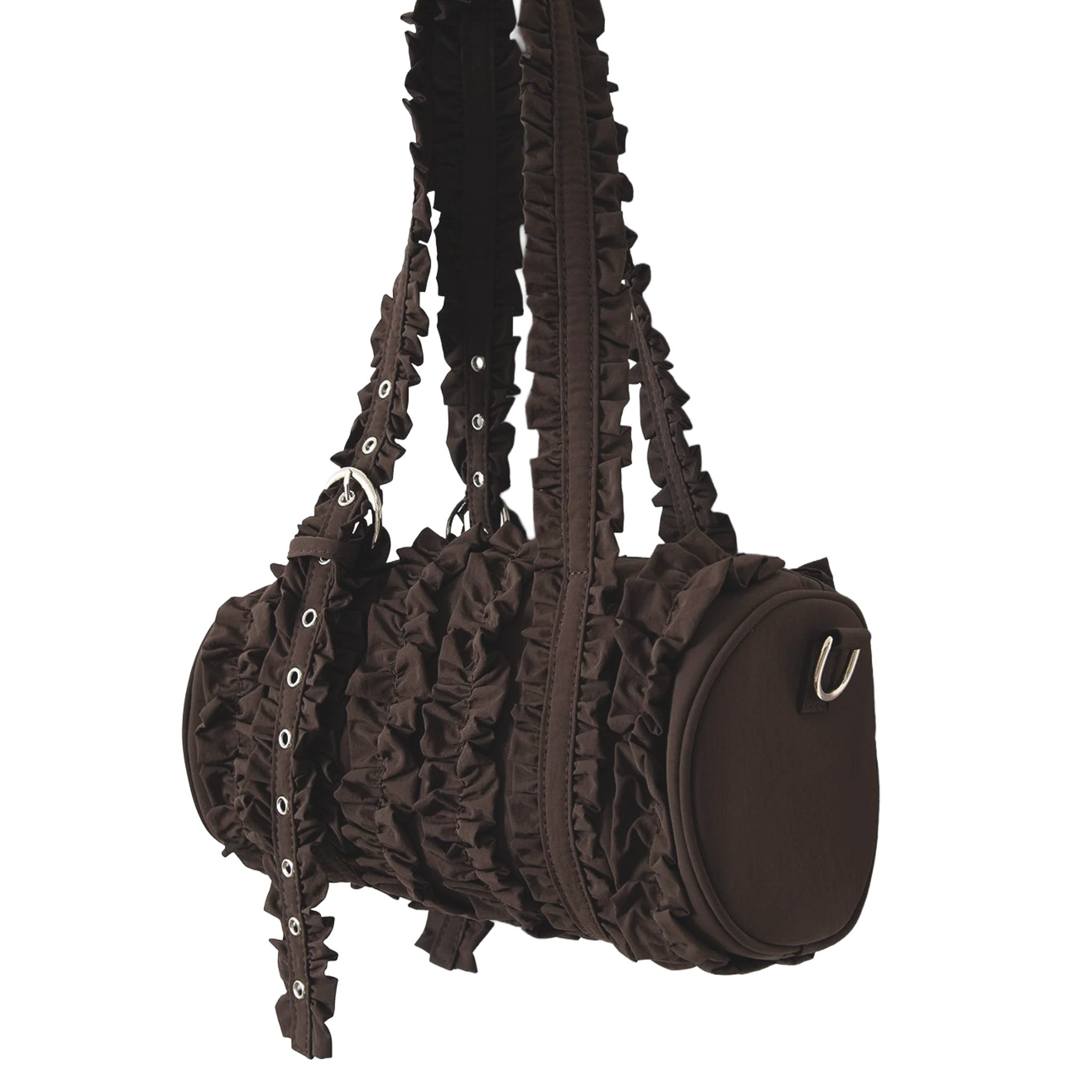 Waverly Mini Ruffle Barrel Bag