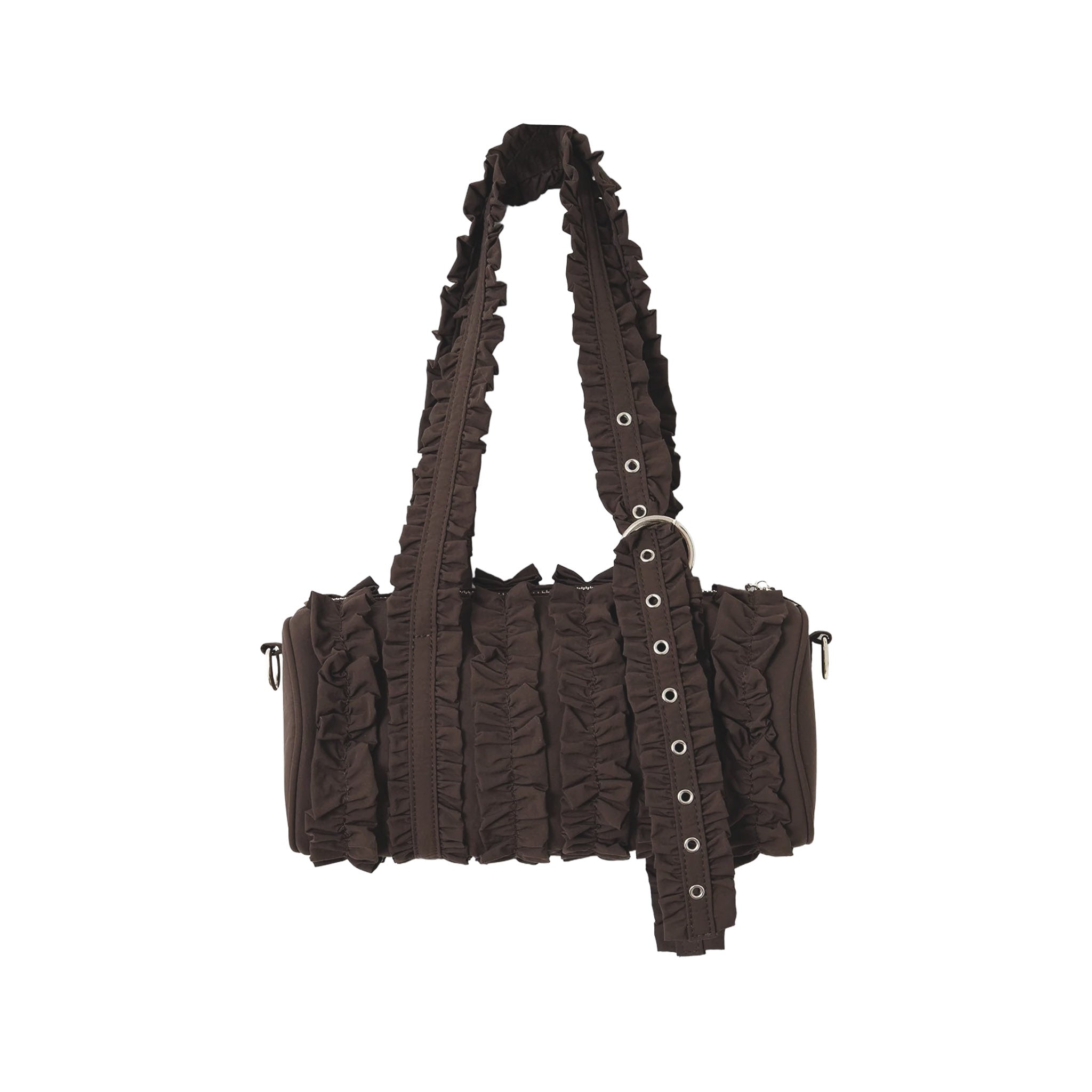 Waverly Mini Ruffle Barrel Bag