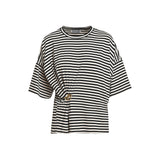 Kriss Striped T-Shirt With Brooch
