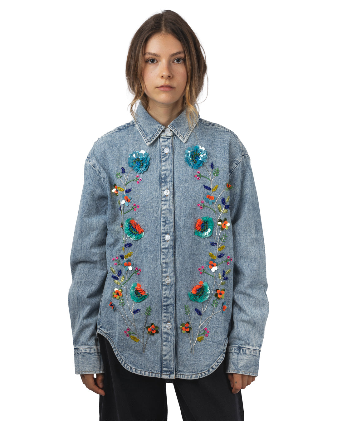 Icksonville Sequin Denim Shirt