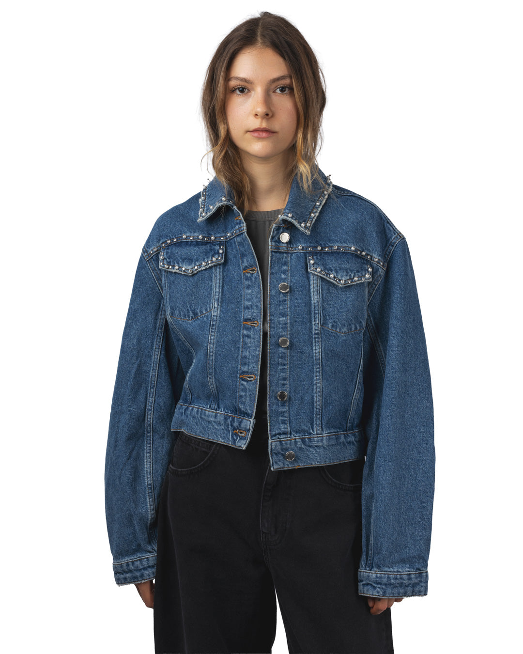 Idolized Embo Denim Jacket