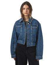 Idolized Embo Denim Jacket