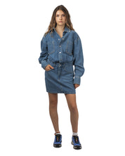 Ilene Embo Denim Dress