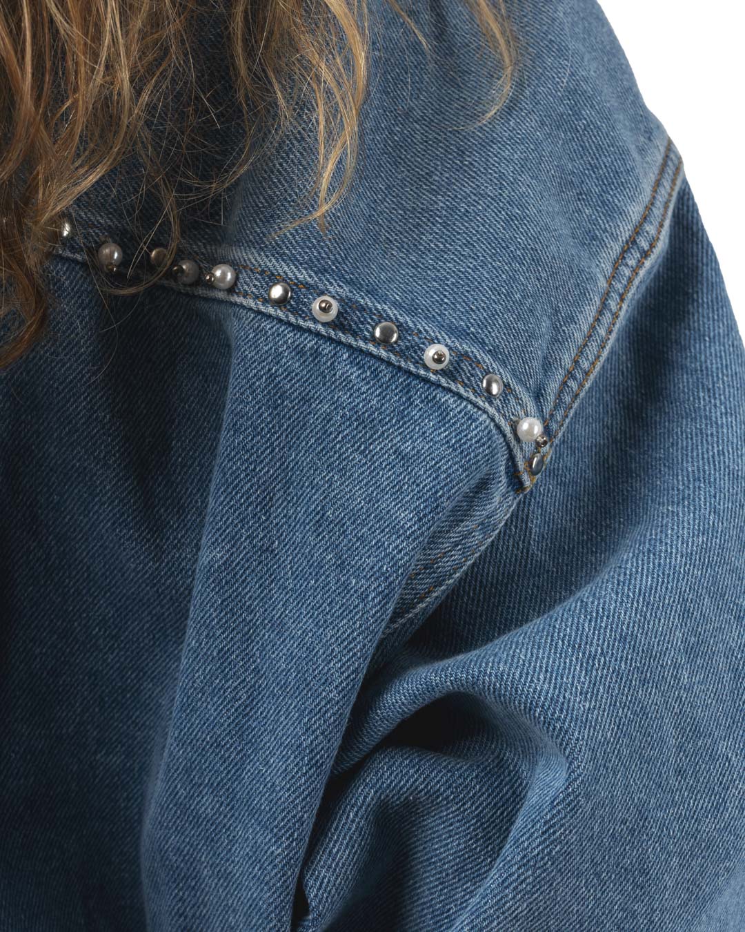 Ilene Embo Denim Dress