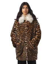 Ileopard Faux Fur Coat