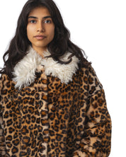 Ileopard Faux Fur Coat