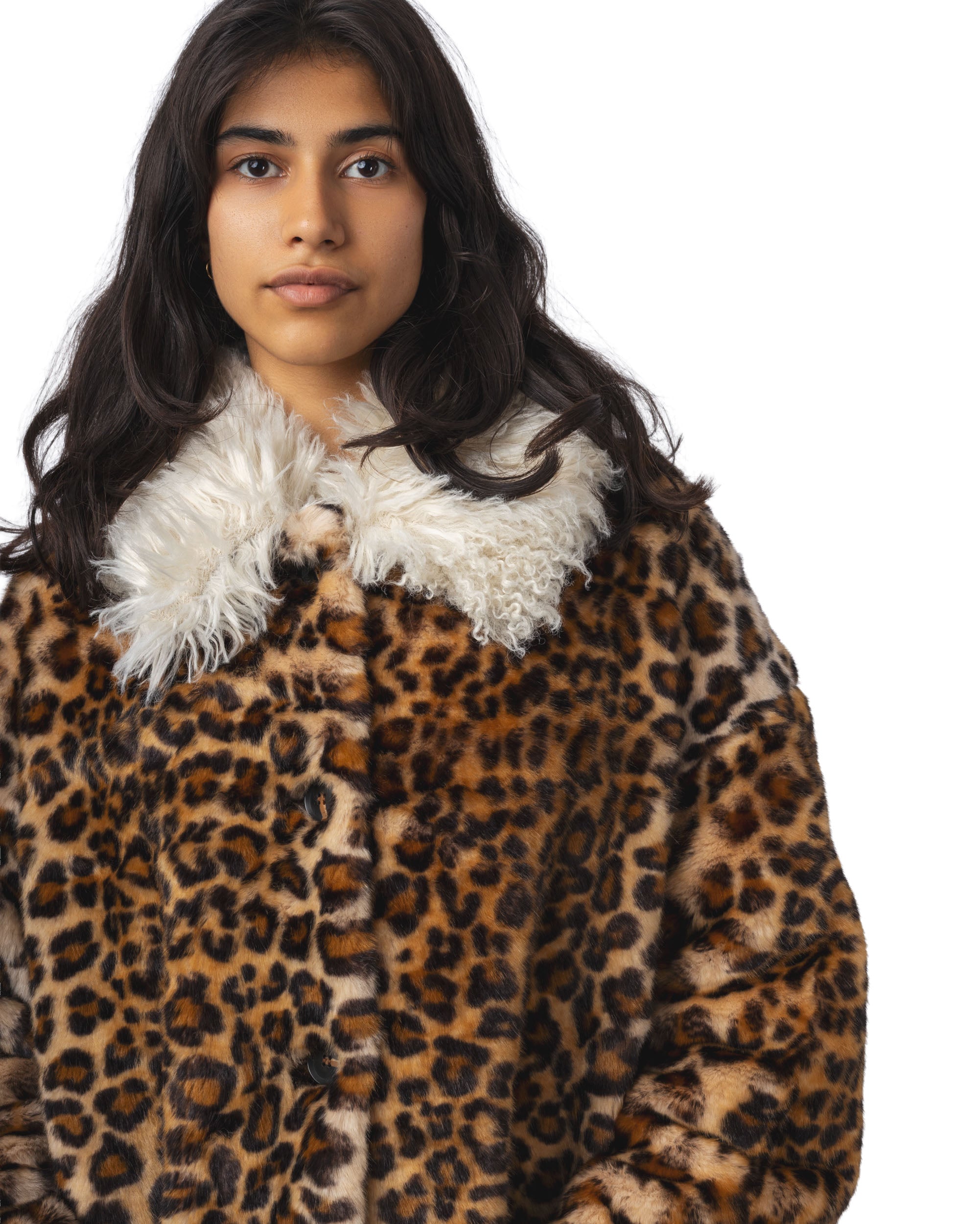 Ileopard Faux Fur Coat