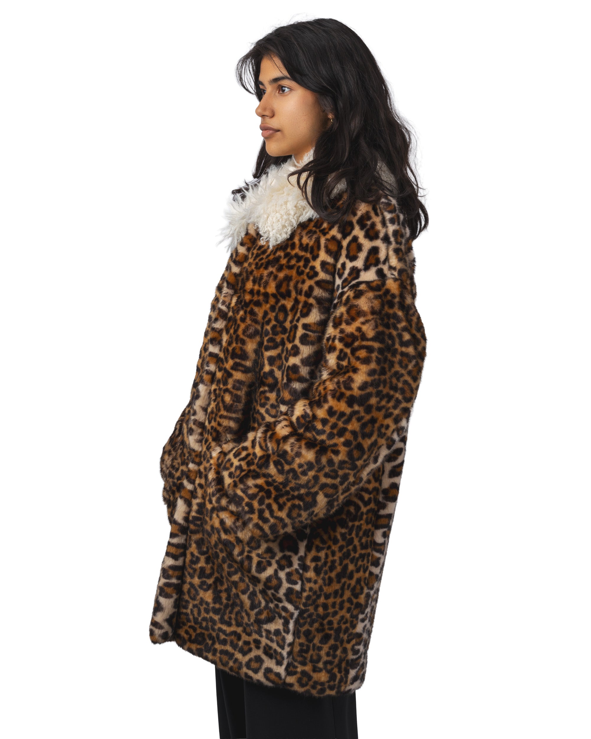 Ileopard Faux Fur Coat