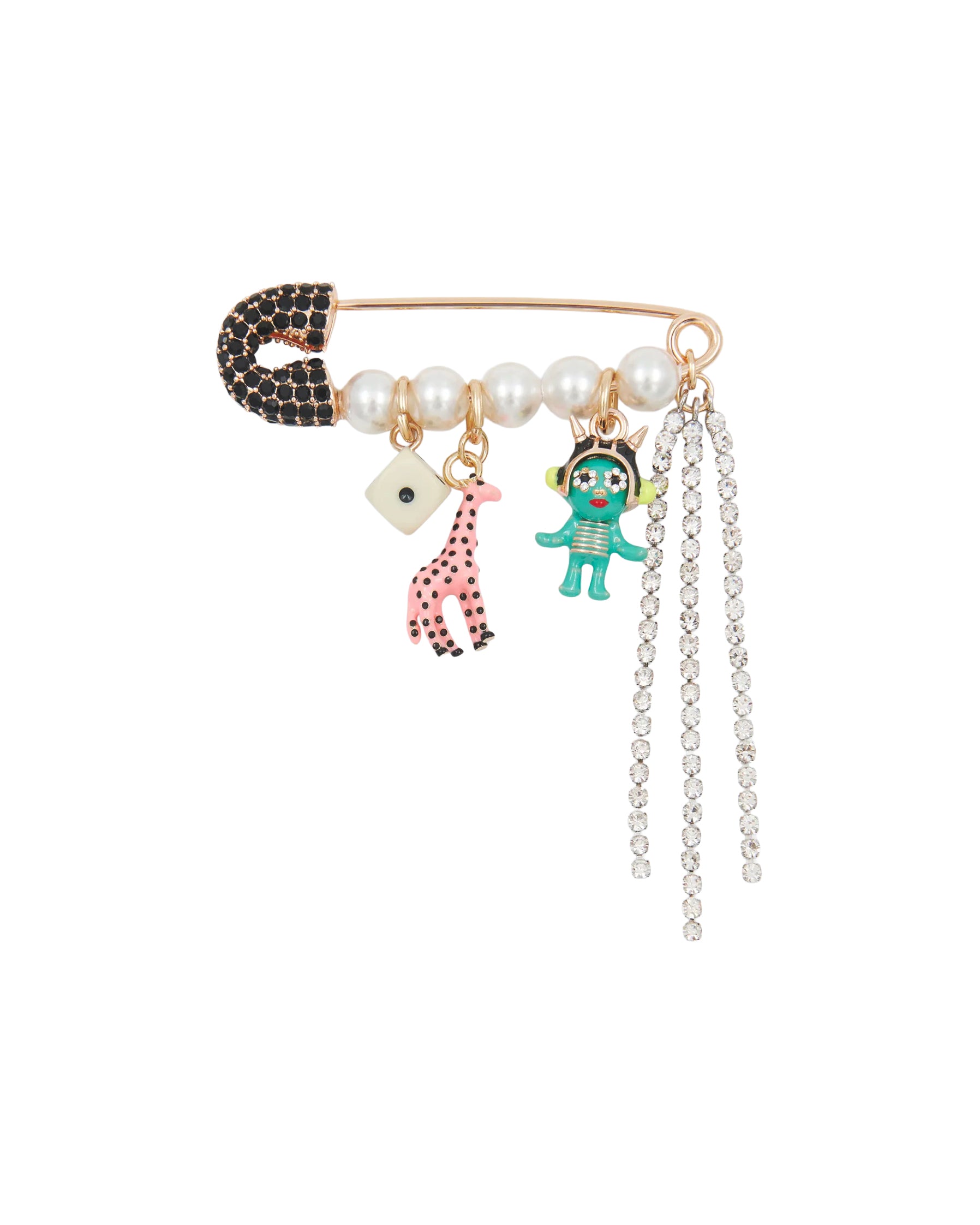Imora Pin Brooch with Charms