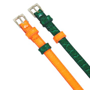 Jocoduo Double Faux Croco Leather Belt