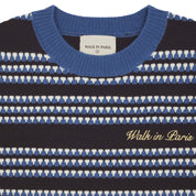 Wool Striped Sleeveless Knit