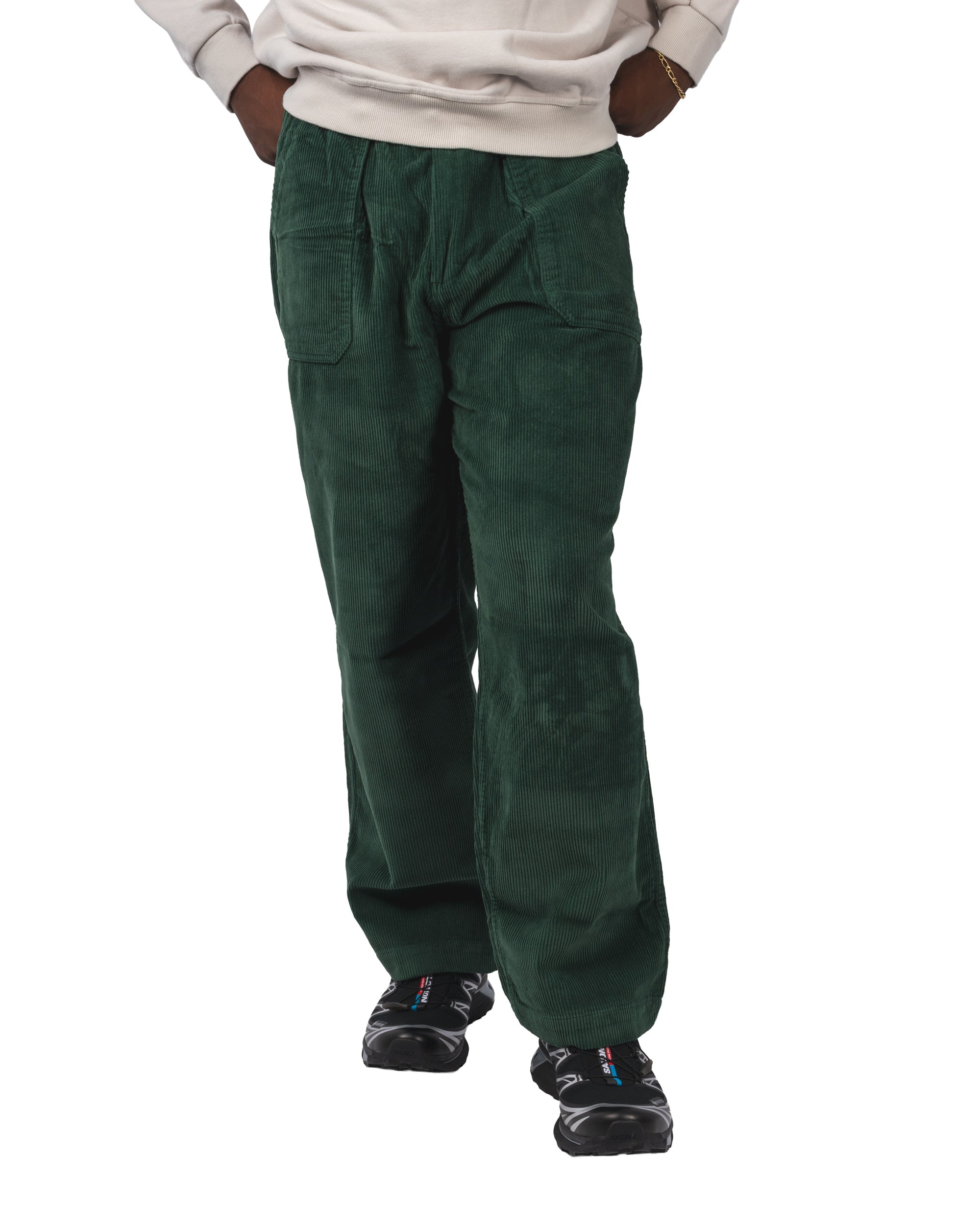 One Tuck Fatigue Corduroy Pants
