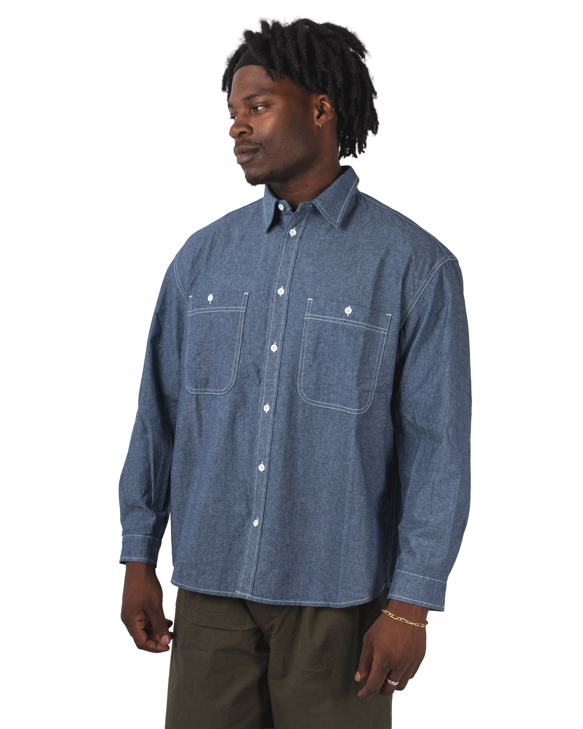 2 Pockets Denim Shirt