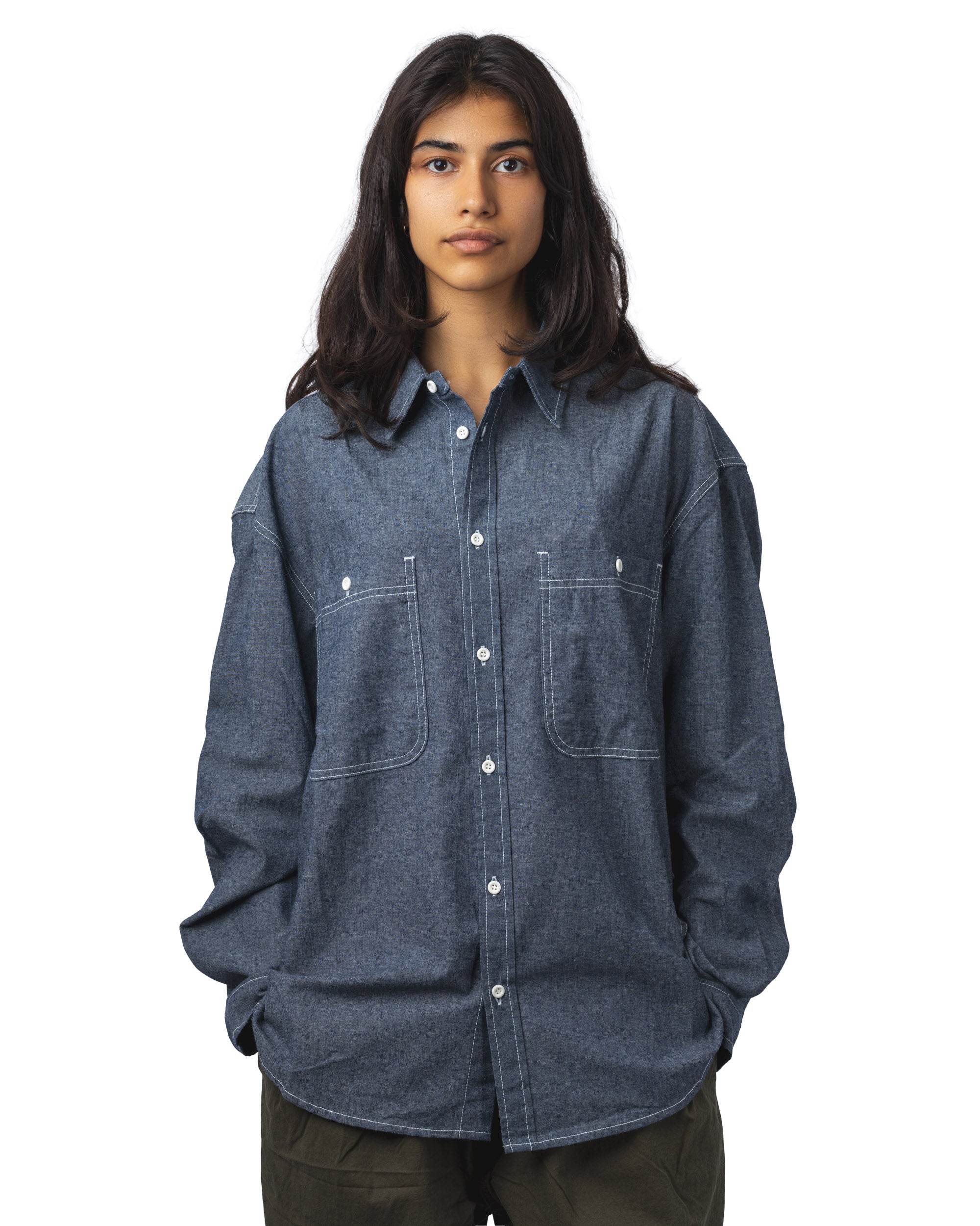 2 Pockets Denim Shirt
