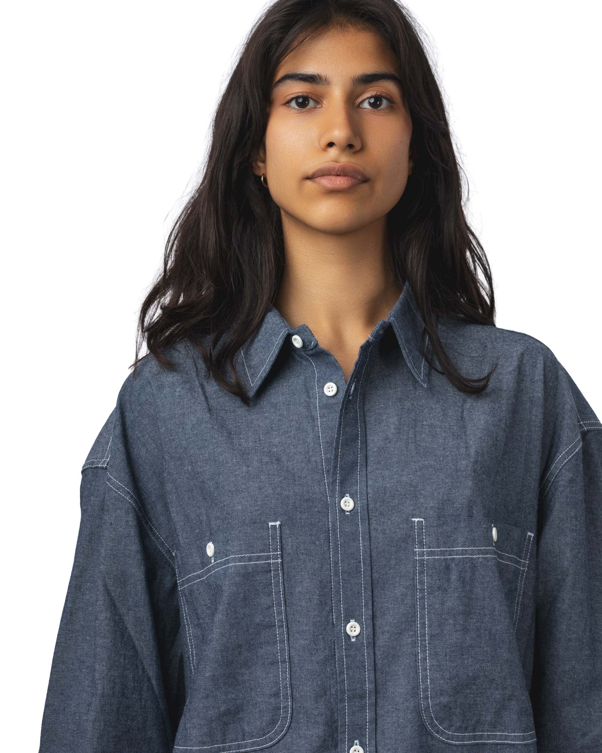 2 Pockets Denim Shirt