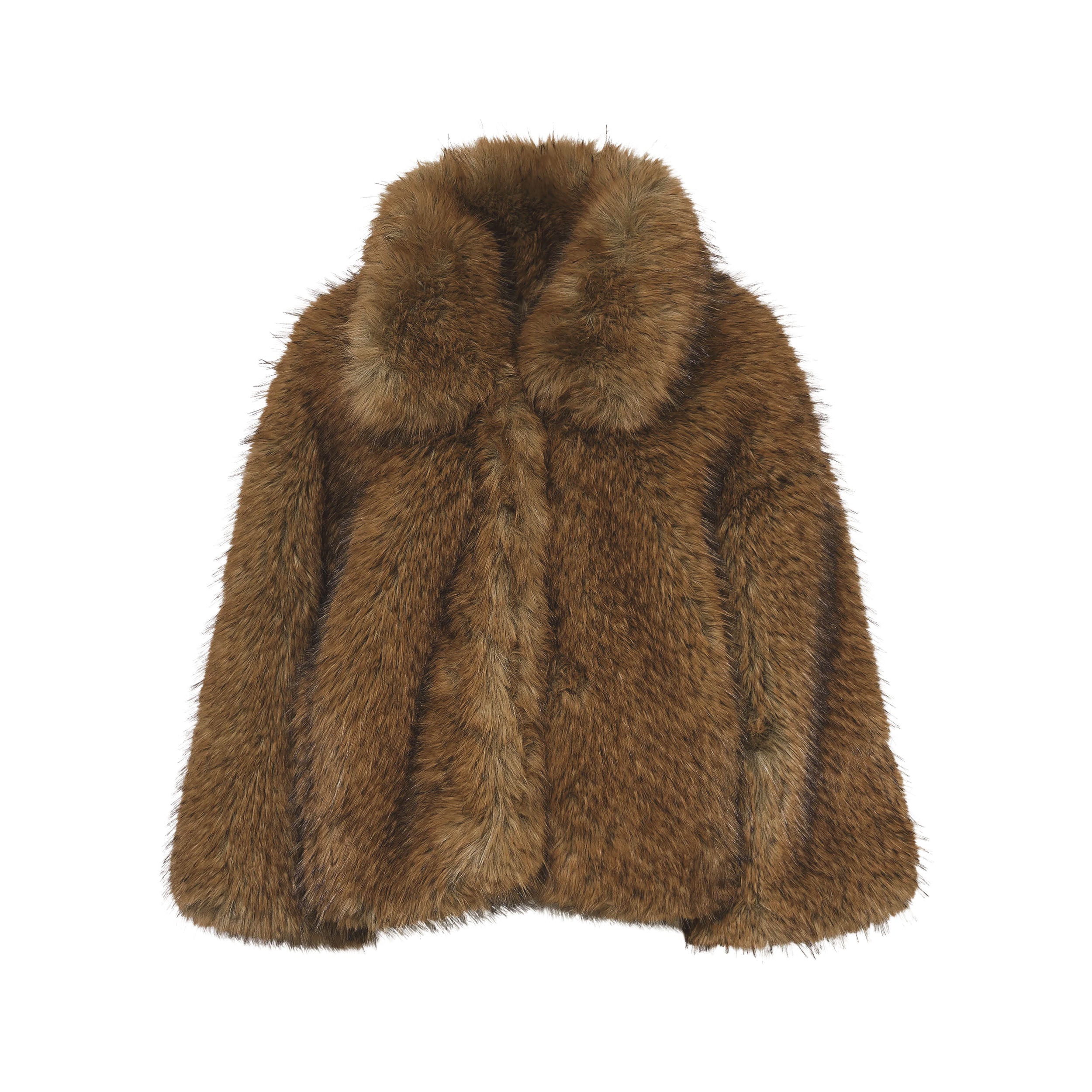 Kastanje Foax Fur Coat