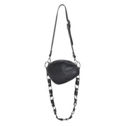 Trotter Bag Plain Leather Chain + Long Circle Chain