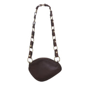 Trotter Bag Plain Leather Chain + Long Circle Chain