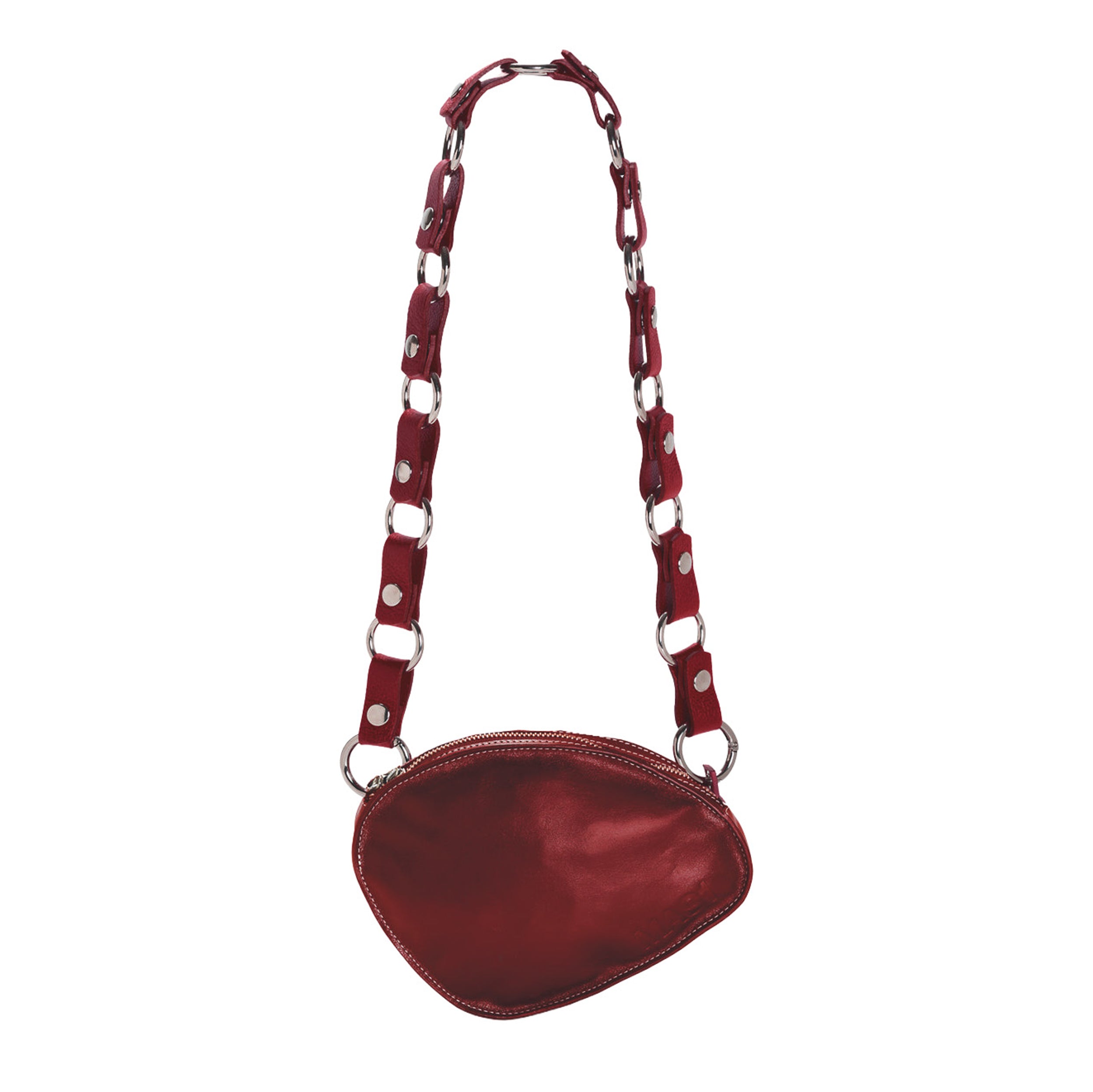 Trotter Bag Plain Leather Chain + Long Circle Chain