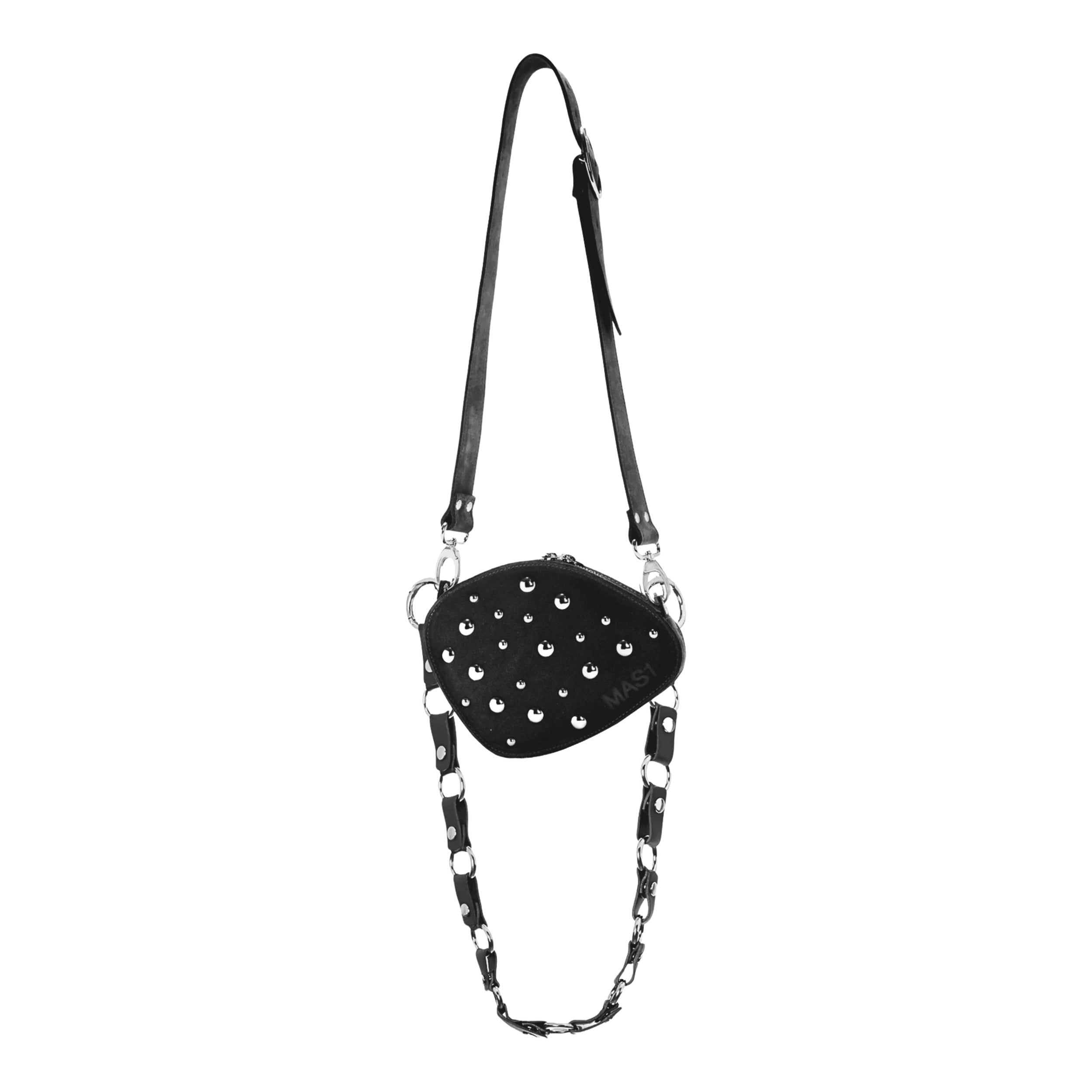 Trotter Bag Boho Plain Leather Chain + Long Circle Chain