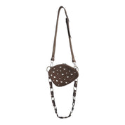 Trotter Bag Boho Plain Leather Chain + Long Circle Chain