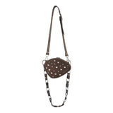 Trotter Bag Boho Plain Leather Chain + Long Circle Chain