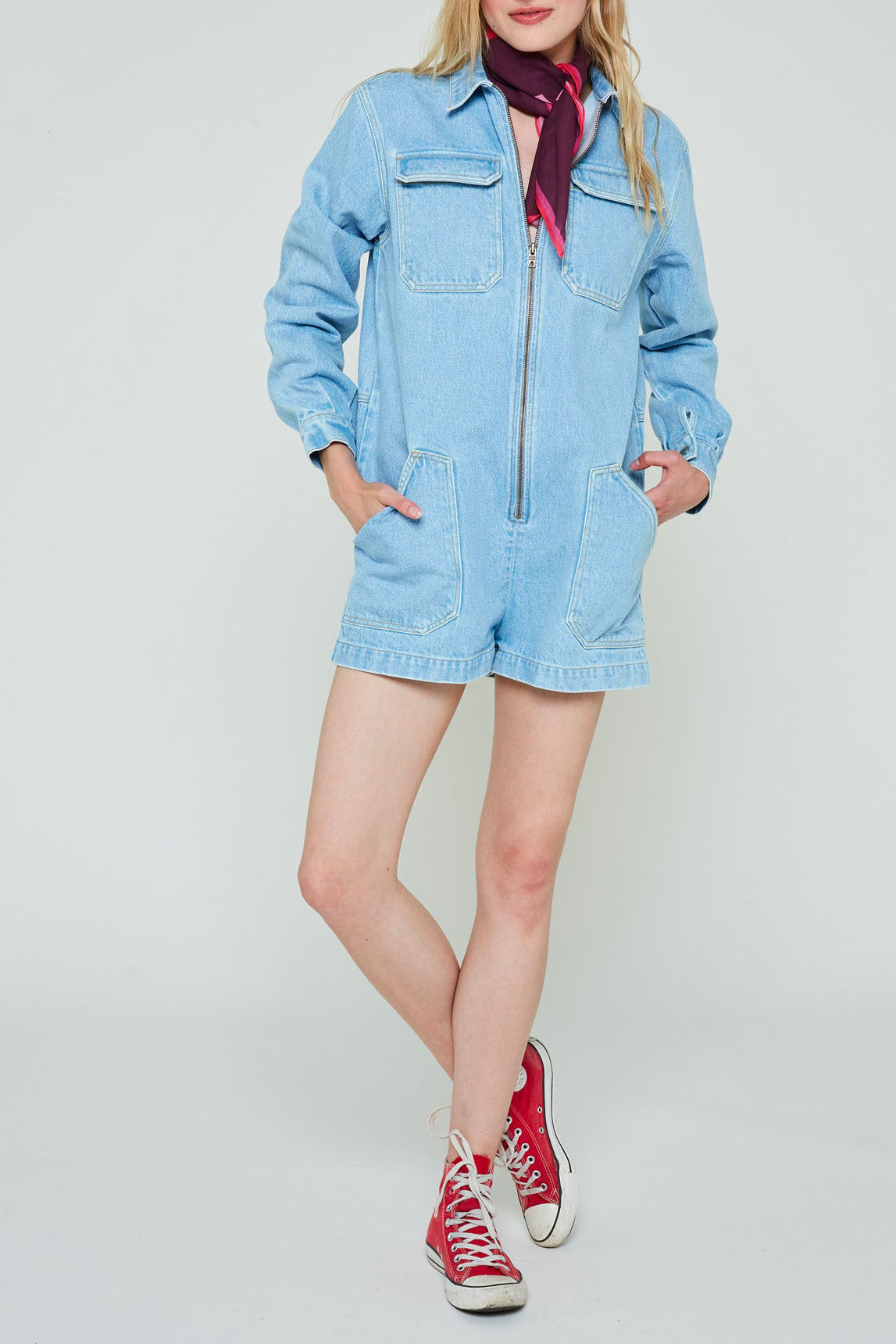 OCTAVE MANSEL DENIM JUMPSUIT