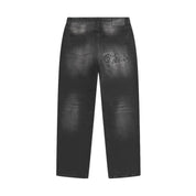 Dark Dirty Whiskers Baggy Denim Pants