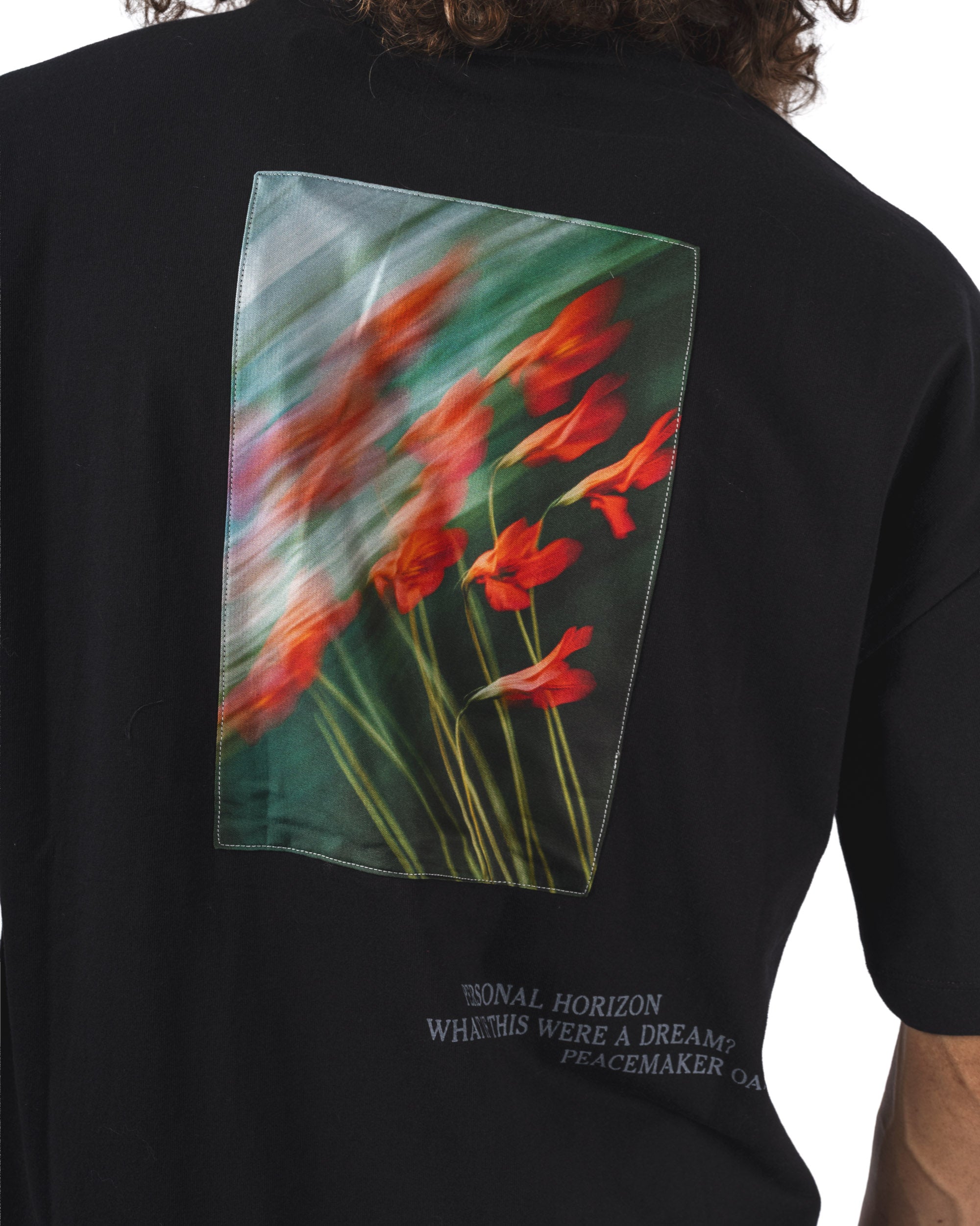 Loose Fit Tshirt Flowerred Print