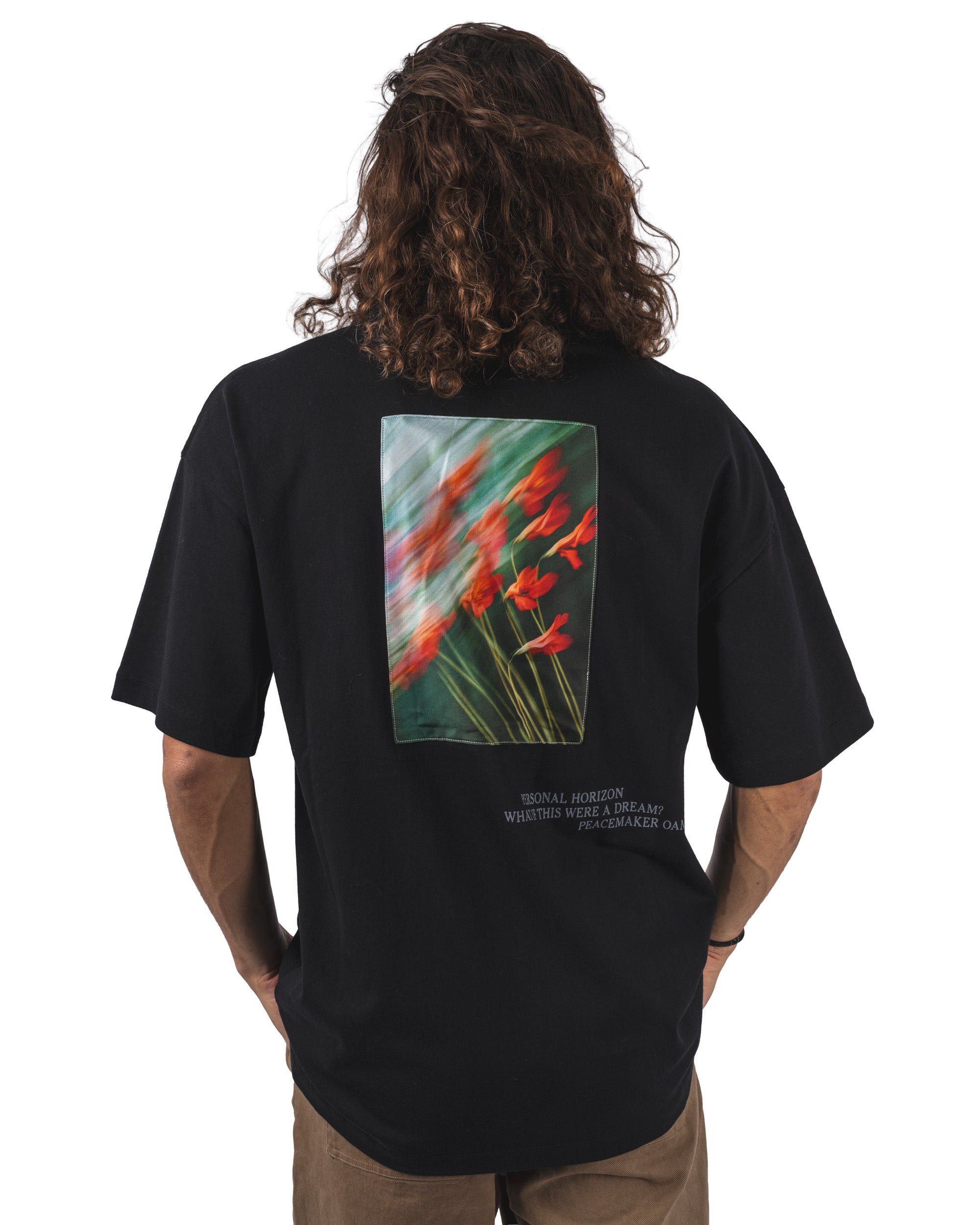 Loose Fit Tshirt Flowerred Print