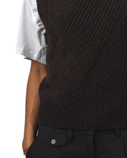 Brown Kaia Knitted Vest