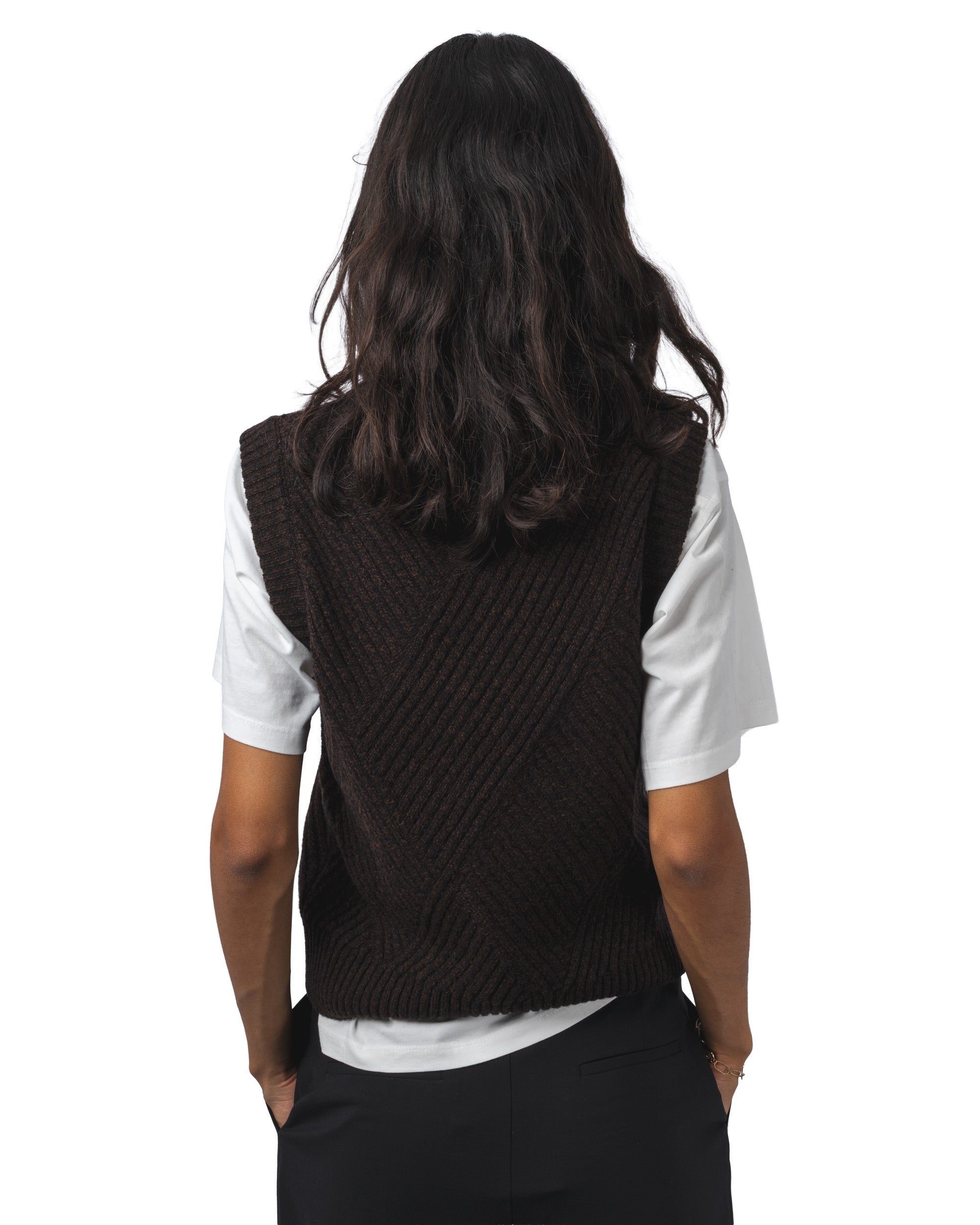Brown Kaia Knitted Vest