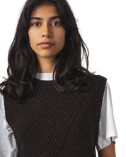 Brown Kaia Knitted Vest