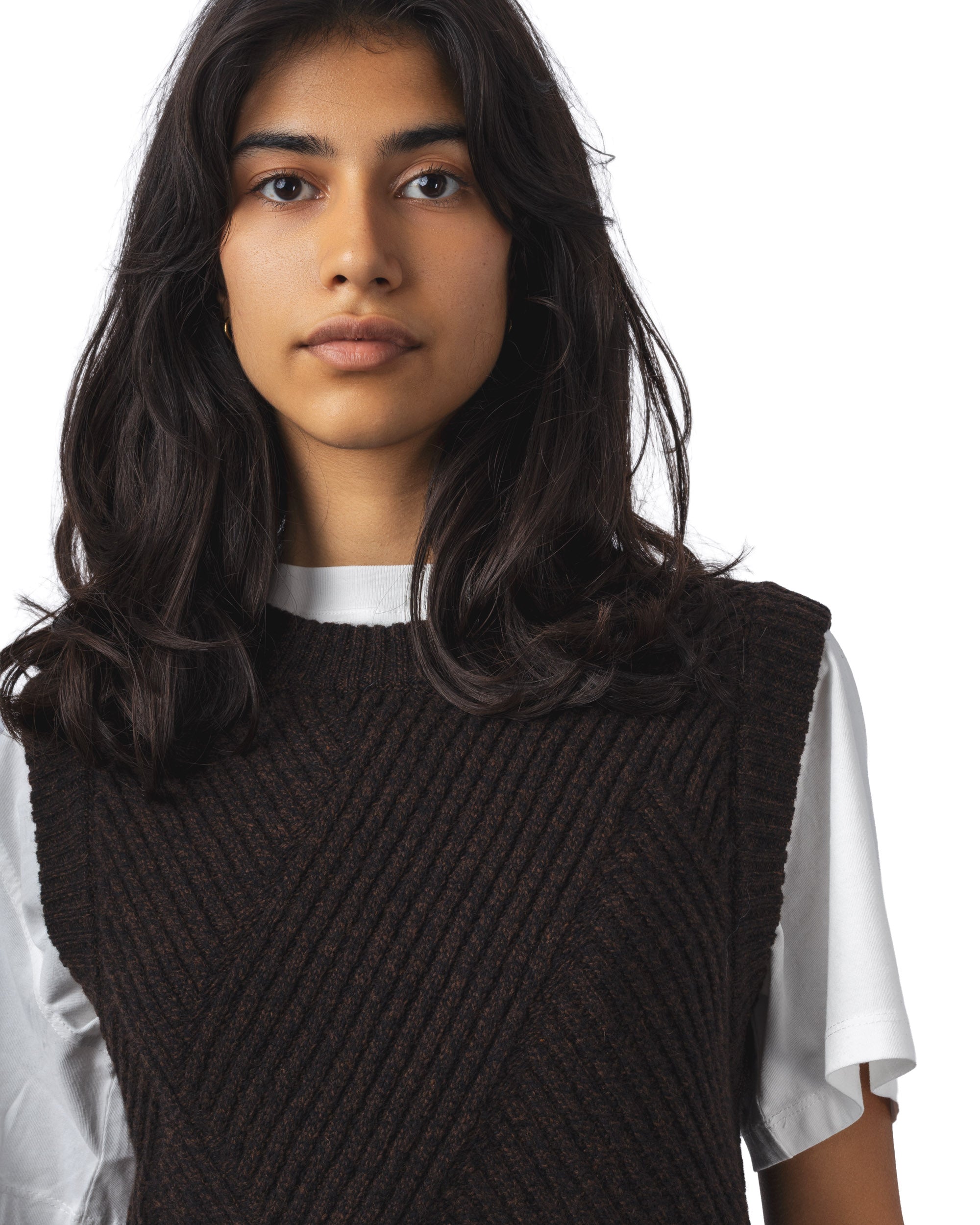 Brown Kaia Knitted Vest