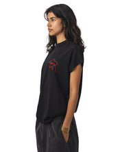 Flower Cord Black Volta Tee
