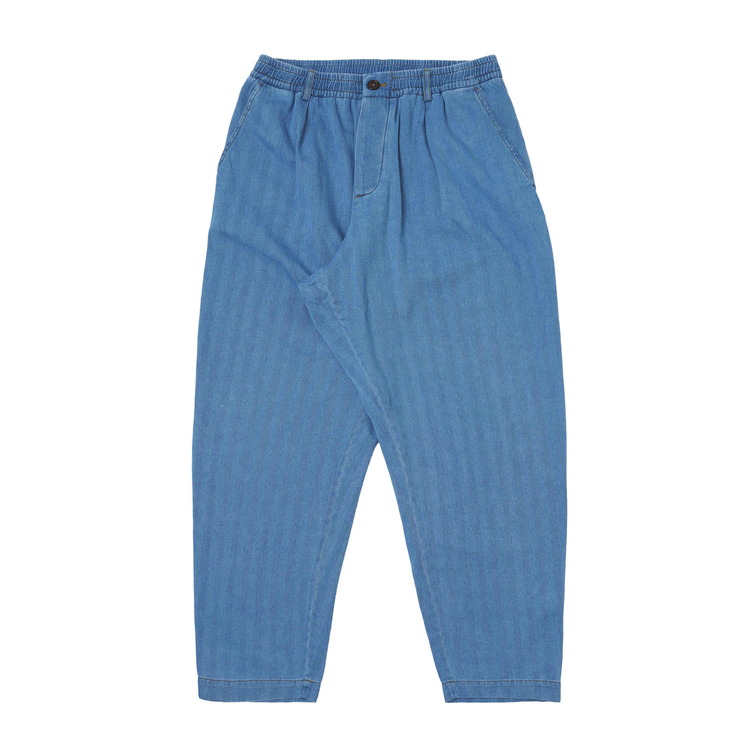 Pleated Track Pant Herringbone Rec