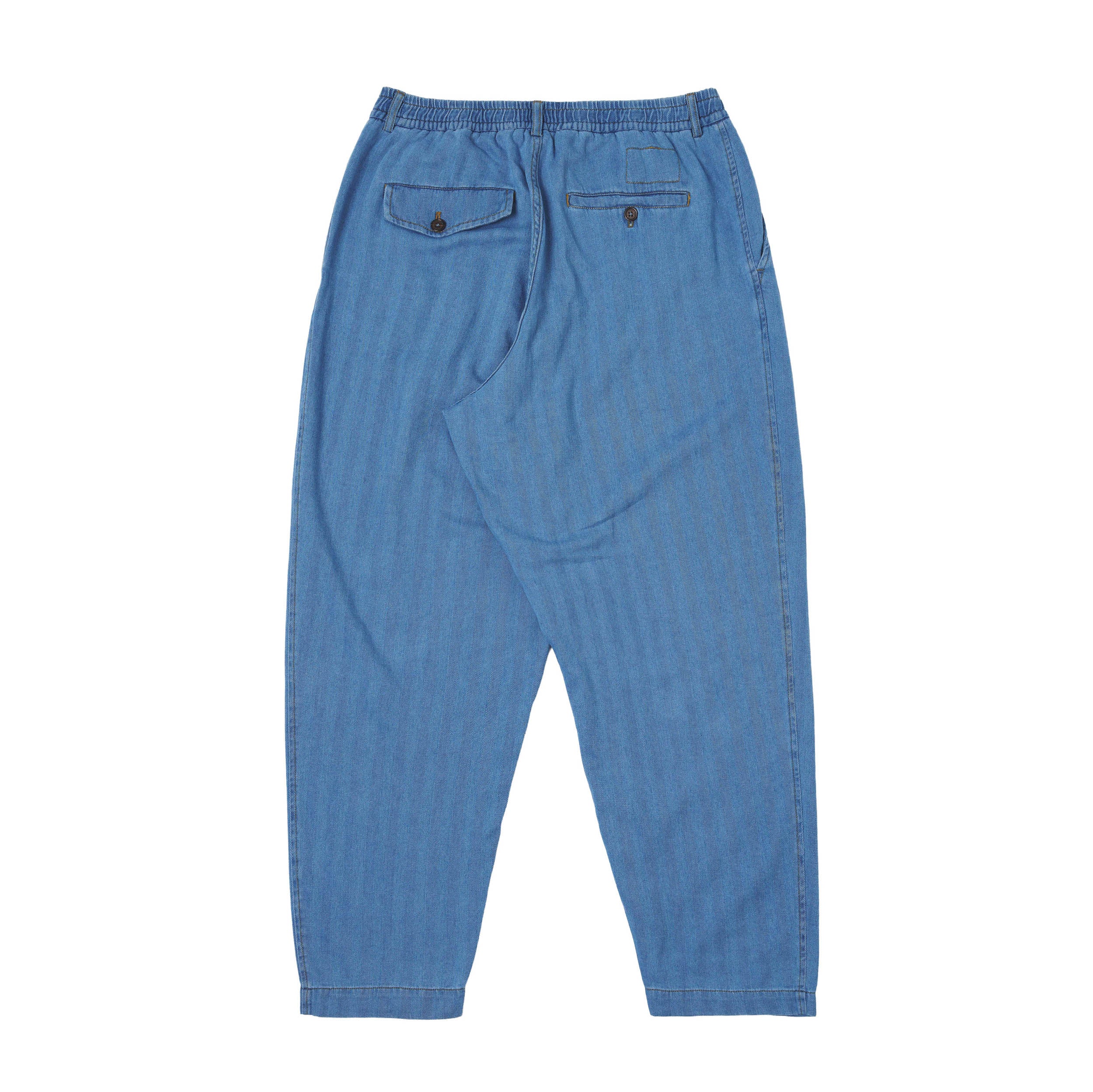 Pleated Track Pant Herringbone Rec