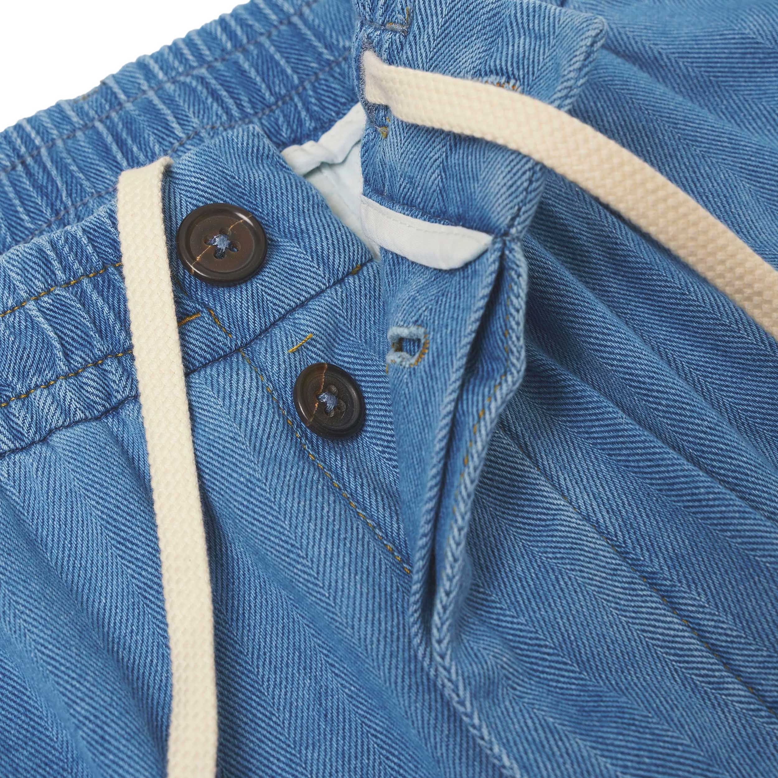 Pleated Track Pant Herringbone Rec