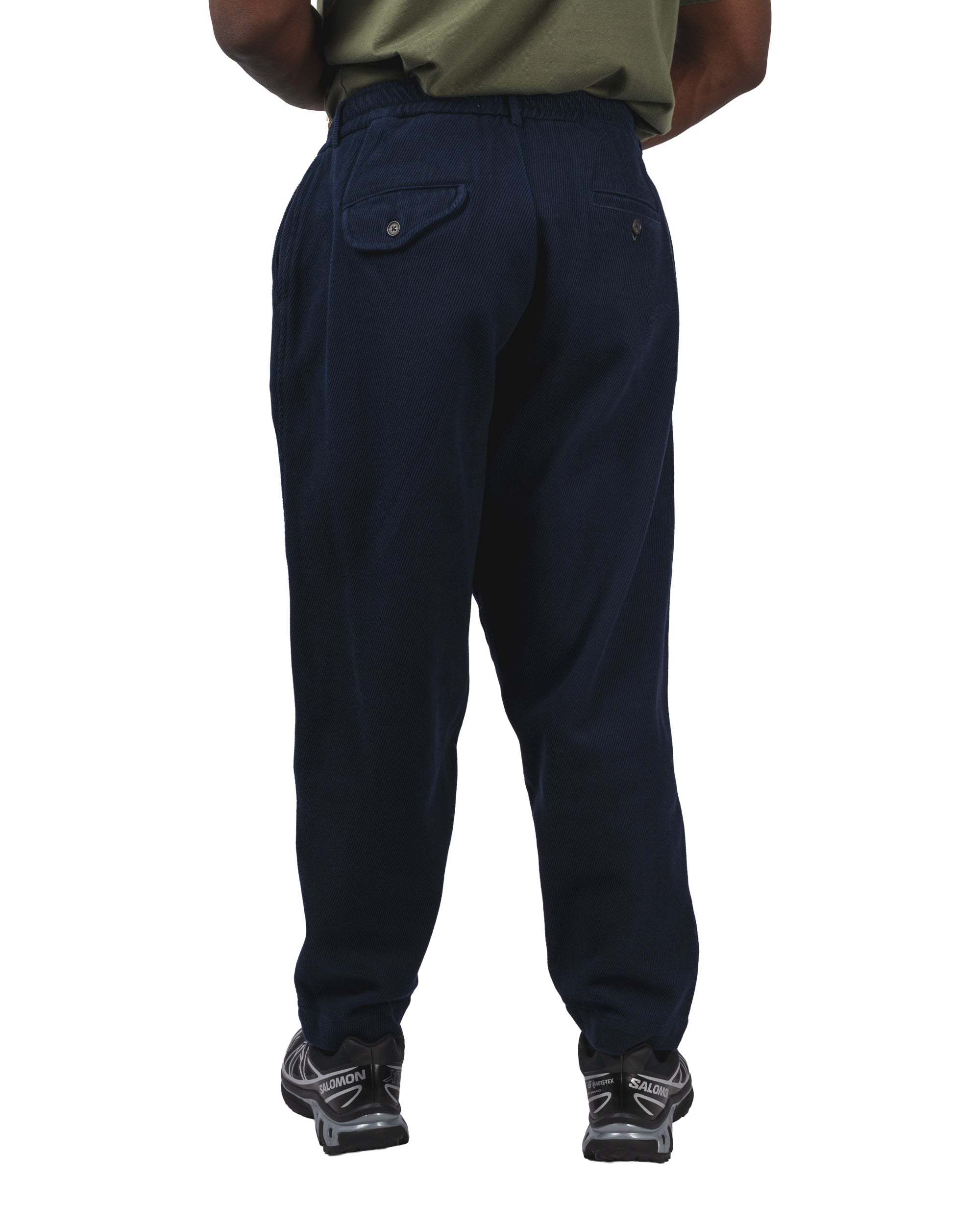 Pleated Track Pant Super Twill