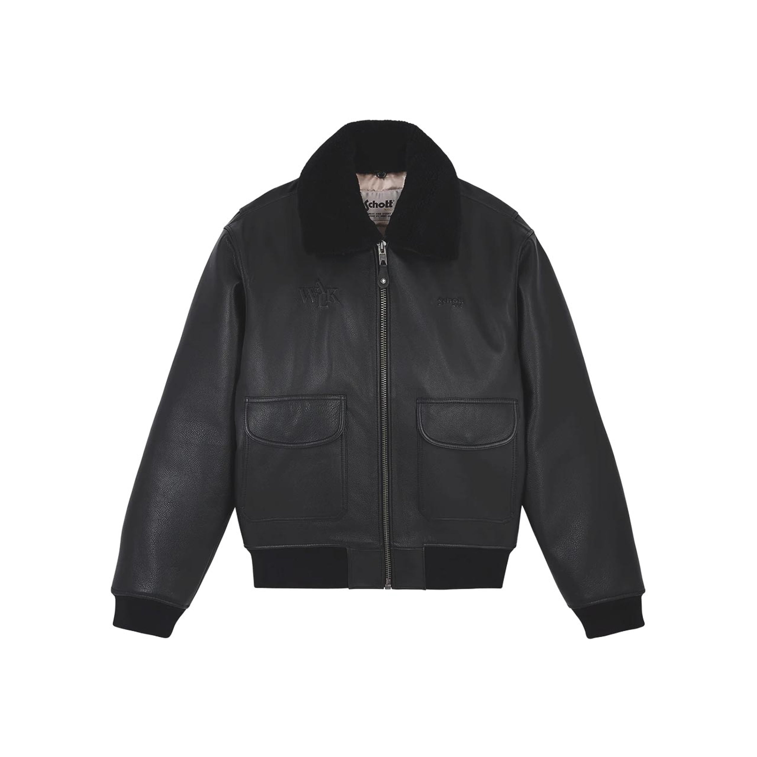 Walk in Paris X Schott NYC - The Black Flight Jacket